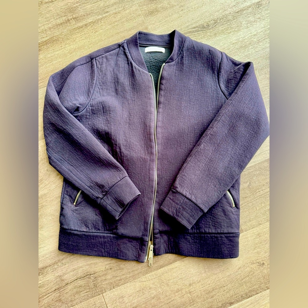 Everlane Black Bomber Jacket Medium